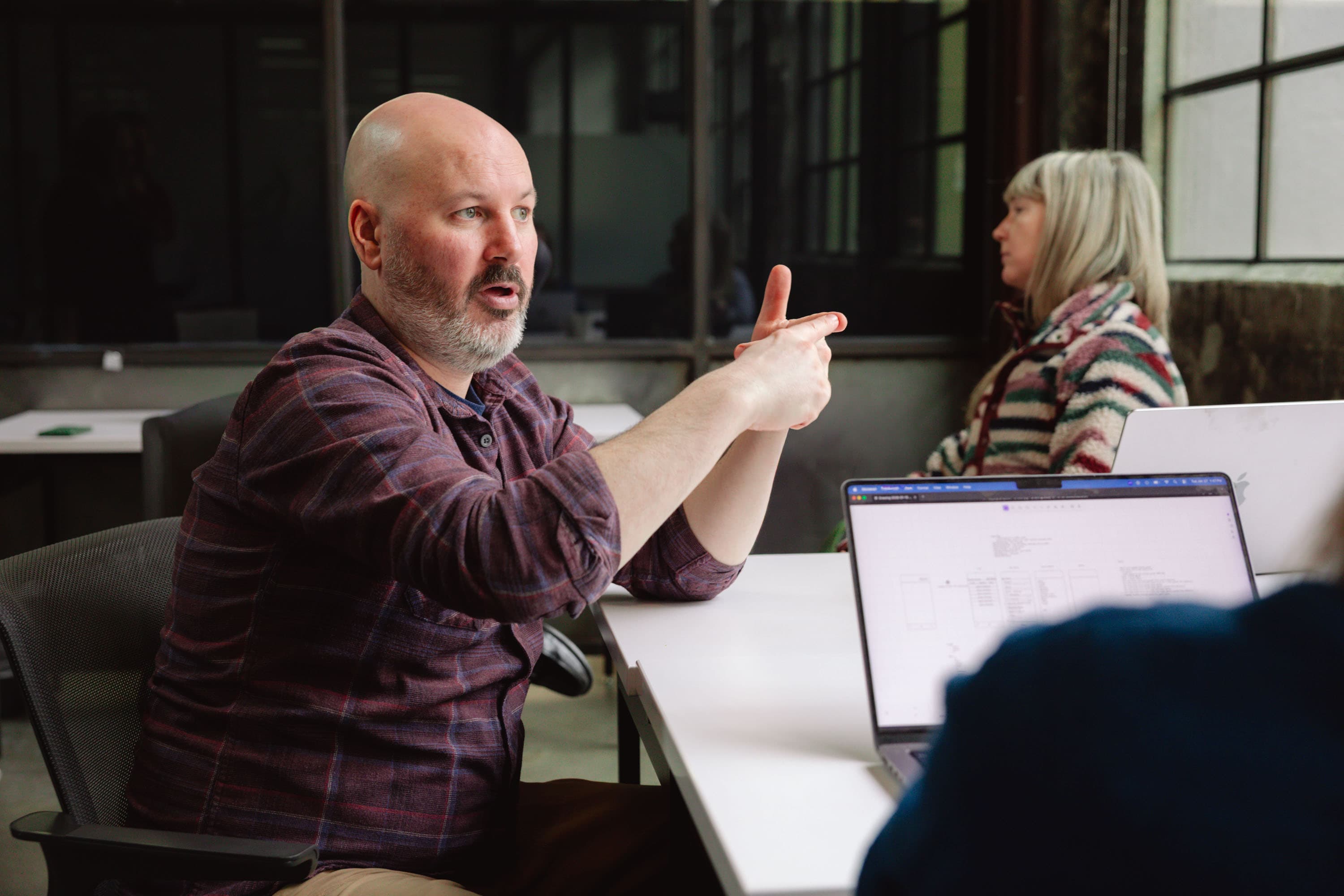 Olio Apps team collaborating on frontend